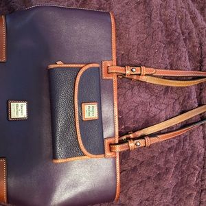 Plum tote 12x10 with matching wallet
